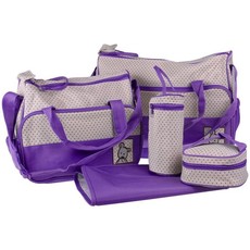Stonebaby Multi-functional Baby Changing Handbag 5 Piece - Purple