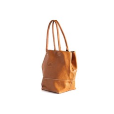 Leathim Leather Calabash Handbag - Tan