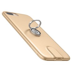 Baseus Magnetic Wireless Charging Case with Built-In Finger Ring - Gold