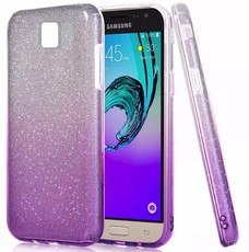 Bling Gradient Sparkie Glitter Cover for Samsung J7 Pro - Purple