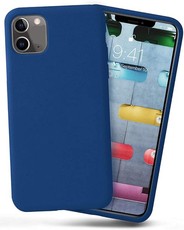 CellTime iPhone 11 Silicone Cover - Cobalt Blue with Logo Hole