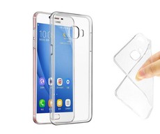Clear Cover for Samsung Galaxy J7 PRIME - with Free Glass Protector