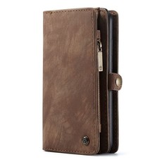 Detachable Magnetic Leather Phone Case & Wallet for Huawei P30 Pro - Brown