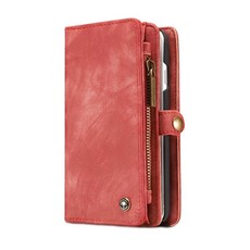 Detachable Magnetic Leather Phone Case & Wallet for iPhone 7 & 8 - Red