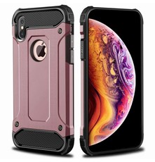 Digitronics Shockproof Protective Case for iPhone XS/X - Rose Gold