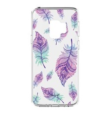 Hey Casey! Protective Case for Samsung S9 - Rainbow Feathers
