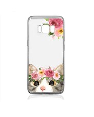 Hey Casey! Slim Fit Gel Case for Samsung S8 Plus - Floral Kitty