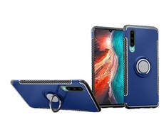 Magnetic Kickstand Ring Stand Armor Case for Huawei P30 Navy