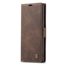 Magnetic Wallet Phone Case for Samsung Note 10 - Coffee