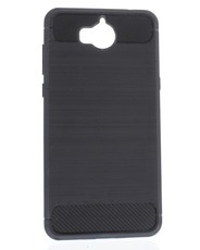 PowerUp Brushed Carbon Look TPU Cover for Huawei Y5