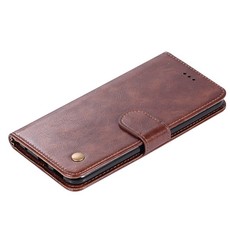 Vintage Faux Leather Flip Case for Apple iPhone 11 Pro Max Brown