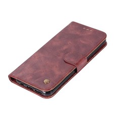 Vintage Faux Leather Flip Case for Samsung S10e Brown