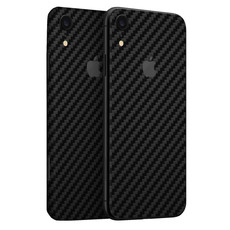 Wripwraps Black Carbon Fibre Skin for iPhone XR - Double Pack