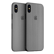 Wripwraps Brushed Metal Skin for iPhone X - Double Pack