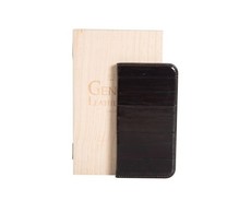 X-ONE Luxurious Genuine Eel Leather Phone Cover for iPhone 6 Plus - Dark Bl