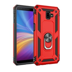 ZF Rugged Armor Heavy Duty Case Pouch with Magnet Samsung J4 Plus RED