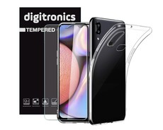 Digitronics Tempered Glass & Protective Case For Samsung Galaxy A10s