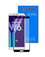 Tekron Full Coverage 5D Tempered Glass Screen for Huawei Y6 2018 - Black