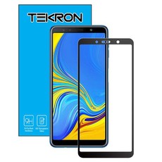 Tekron Full Coverage Tempered Glass for Samsung Galaxy A7 (2018) - Black