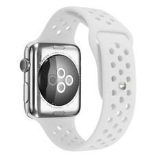 Killerdeals 38mm Silicone Strap for Apple Watch - White (Large Plus)