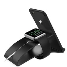 Killerdeals Apple Watch Charge Dock & Cellphone Holder - Black