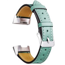 Killerdeals Leather Replacement Band for Fitbit Charge 3 - Frost Green