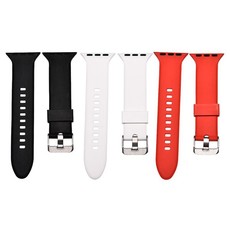 Killerdeals Plain Silicone Strap for 38mm Apple Watch - Pack of 3