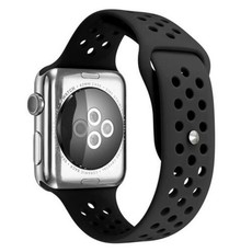 Killerdeals Silicone Strap for 38mm Apple Watch - Black (Large Plus)