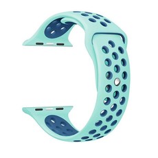Killerdeals Silicone Strap for 38mm Apple Watch - Frost Green & Blue