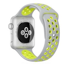 Killerdeals Silicone Strap for 38mm Apple Watch - Grey & Yellow