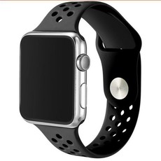 Killerdeals Silicone Strap for Apple Watch - Black (42mm)