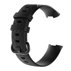 Killerdeals Silicone Strap for Fitbit Charge 3 (M/L) - Black