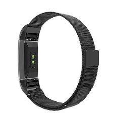 Milanese Loop Band for Fitbit Charge 2 - Black (Size: S/M)