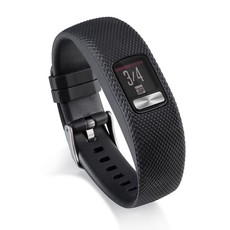 TUFF-LUV Silicone Gel Watch Strap for Garmin Vivofit 4 Strap - Black