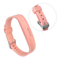 Tuff-Luv Silicone Strap Band for the Fitbit Flex 2 - Pink
