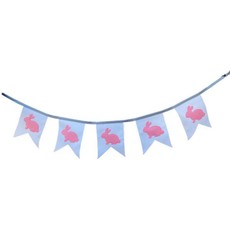 Bunting Little Bunnies (Pink, Grey & White)