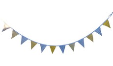 Bunting yellow and grey