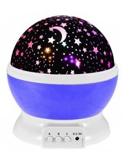Star Night Light Galaxy Projector LED Lights, 360 Degree Rotation - Purple