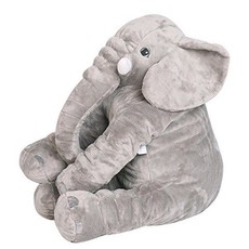 Elephant Pillow - Light Grey (Size: L)