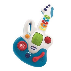 Happy Music Baby Star Guitar - White & Blue With Additional Primary Colours
