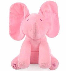 Peek-a-boo Singing Elephant - Pink