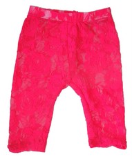 Baby Headbands Lace Leggings/Lace Pants - Bright Pink