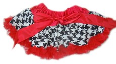 Baby Headbands Pettiskirt Princess Style - Red, Black, White & Checker (Size: 0-2 Years)