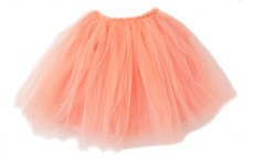 Long Fluffy Tulle Tutu Skirt in Color Light Pink