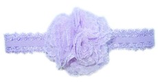 Baby Headbands Detailed Net Flower Headband - Lilac