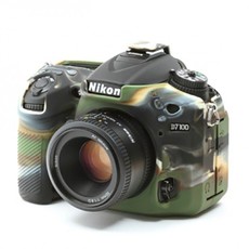 easyCover PRO Silicon DSLR Case for Nikon D7100 and7200 - Camouflage