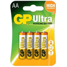 GP Batteries Ultra Alkaline AA Card of 4