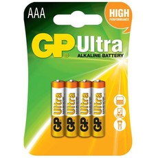 GP Batteries Ultra Alkaline AAA Card of 4