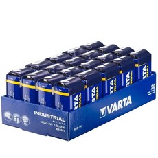 Varta Industrial Alkaline 9V batteries 20 Pack