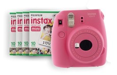 Fujifilm Instax Mini 9 Camera Value Bundle - Pink